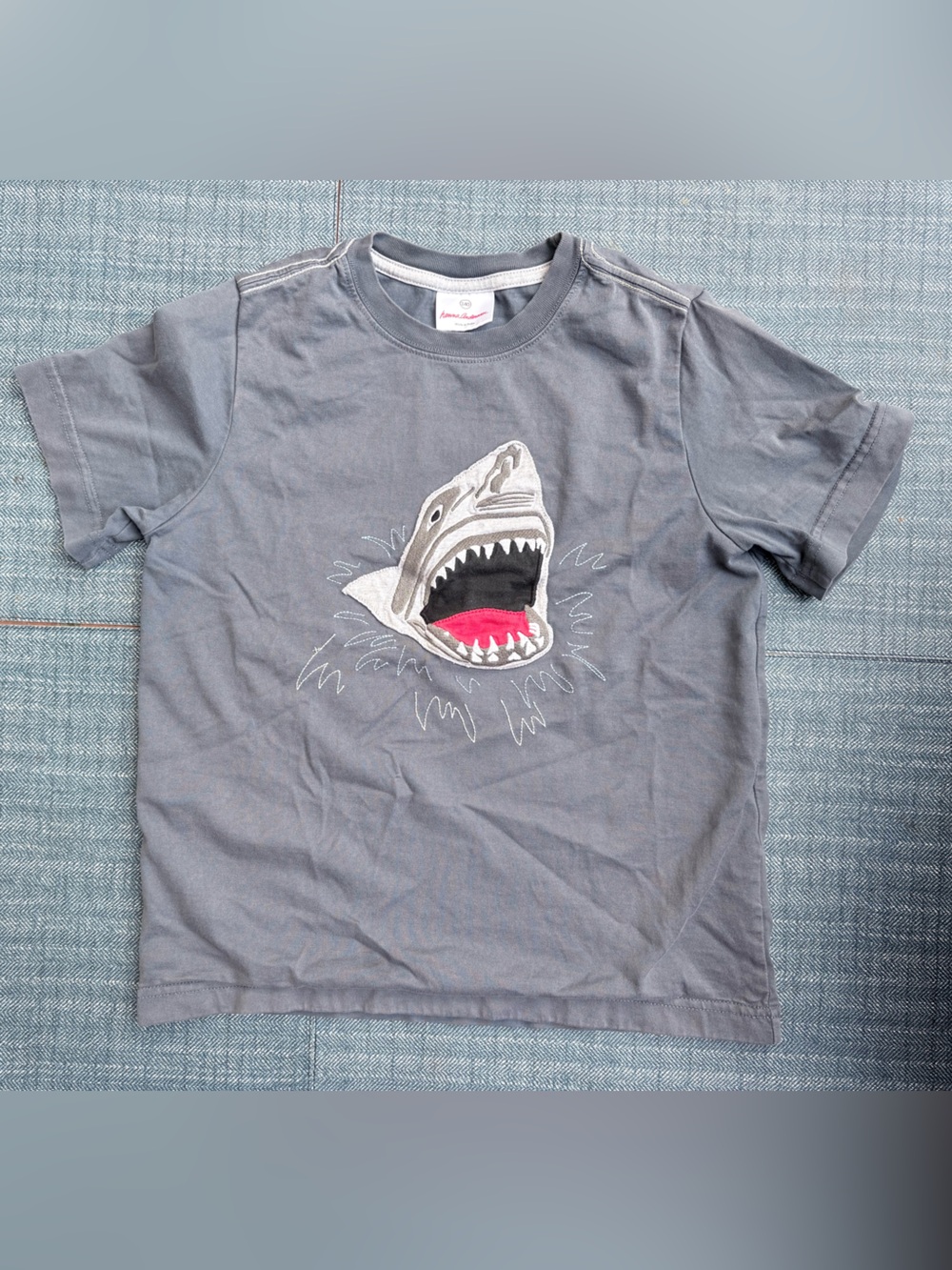 Hanna Andersson Kids Gray Shark Graphic T-Shirt